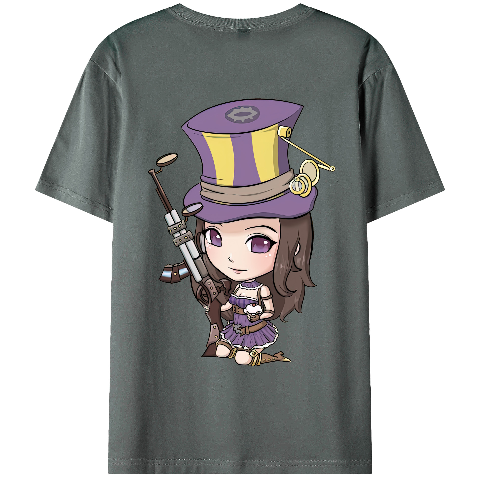 リーグ・オブ・レジェンド League of Legends LOL 綿100％ メンズ半袖Tシャツ（バックプリント） 通気性